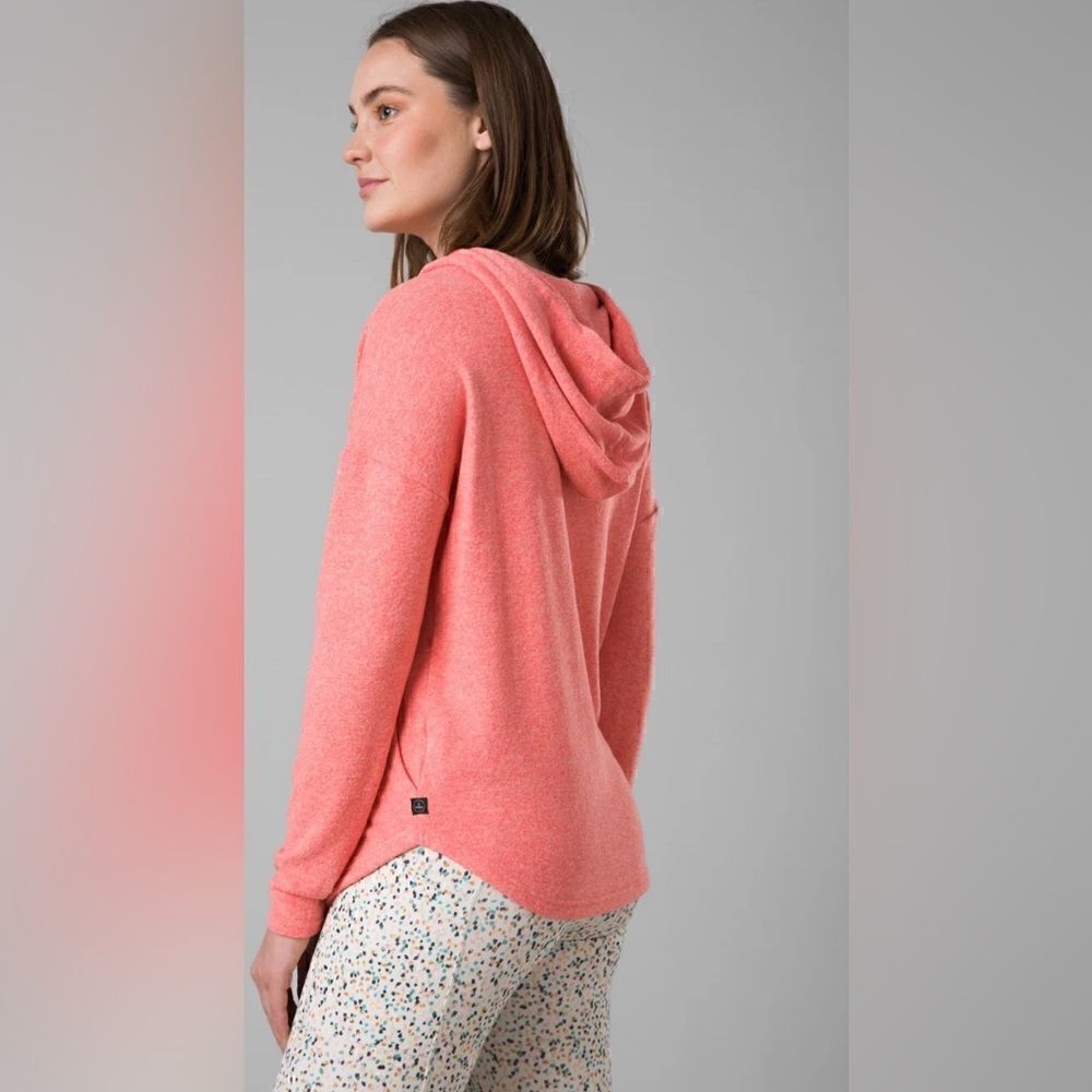 prAna Foresta Top - Fresca pink Lightweight Soft Hoodie Rust Size XL. NWT